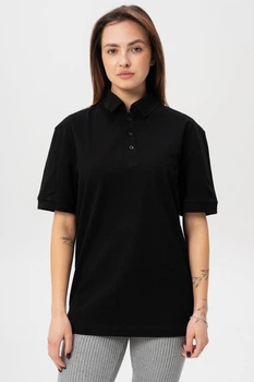 Жіноча Футболка Поло З Ґудзиками Теніска Without Polo XL Black