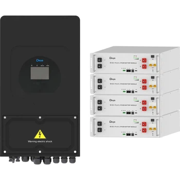 Система хранения энергии Deye SUN-6K-SG03 Black 6kW + 4 АКБ SE-G5.1 Pro-B 20.4Wh (51.2V/100Ah/5120Wh) [159293]