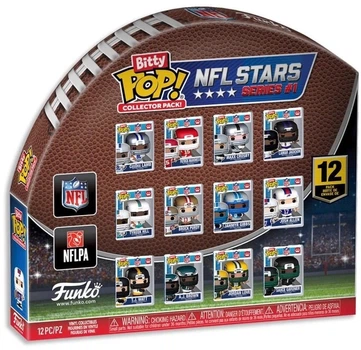 Zestaw figurek Funko Bitty POP! Collector Pack: NFL Stars 2.3 cm 12 szt 92220 (889698922203)