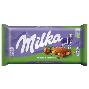 Шоколад Milka Цілій фундук 95 г
