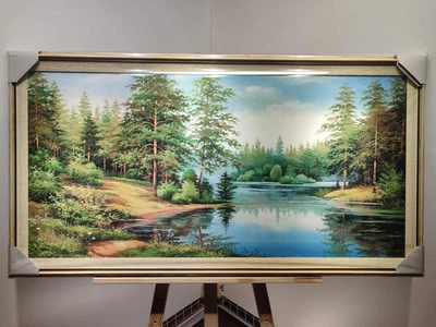 Картина в багетной раме Летнее утро 50х100 см. №364