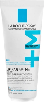 Ліпідовідновлювальний бальзам La Roche-Posay Lipikar AP + Max для догляду за сухою, дуже сухою та схильною до атопії шкірою обличчя та тіла немовлят, дітей та дорослих 75 мл (3337875930116)