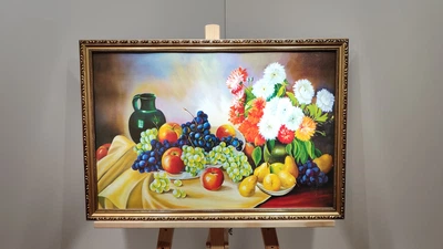 Картина репродукція в багетній рамі Натюрморт 40х60 см. №605