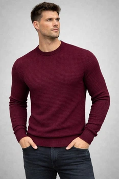 Светр чоловічий TRIKO 3007-1 2XL бордовий