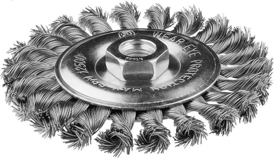 Дротяна щітка фронтальна NEO Tools M14 125 мм INOX 57-598 (5906692011360)