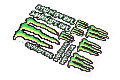 Наклейки на планшете для декора Monster набор 12 шт 17x26 PRC