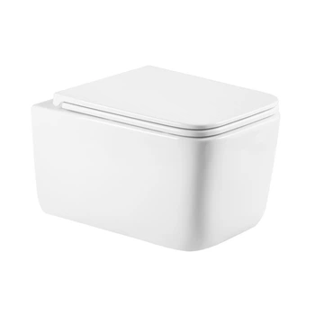 Унитаз подвесной Qtap Gemini безободковый с сиденьем Soft-closeQTGEM26W45430