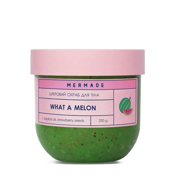 Скраб для тіла цукровий Mermade What a Melon аромат "Кавун" 250 г
