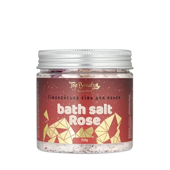 Соль для принятия ванны гималайская розовая Top Beauty с сухоцветами 250 г