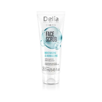 Скраб для лица увлажняющий нормализующий Delia Cosmetics Clean Skin, 250 мл