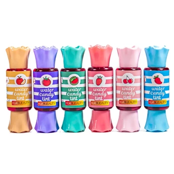 Тинт для губ глянцевий на водній основі Huda Beauty Water Candy Tint Fruit Flavor мікс 6шт 10 мл