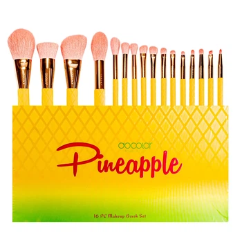 Набор кистей для макияжа Docolor Pineapple (16шт) DO-P1610