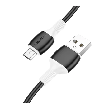 Кабель USB Borofone BX84 Micro 2.4A Чорний