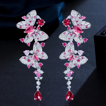 Серьги с цирконами ( 6510 )