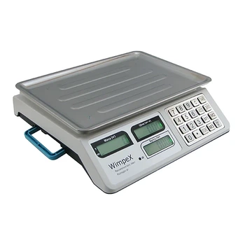 Весы торговые электронные до 50 кг с аккумулятором и платформой 25х35 см Wimpex WX-5004