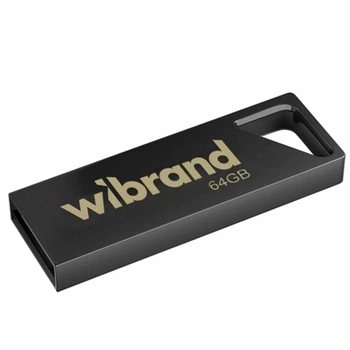 USB флеш накопитель 64 Гб Wibrand Stingray серый металл для хранения данных