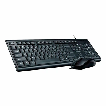 Клавиатура и мышь TWolf TF500 USB мембранные 104 кнопки черный для офисной работы