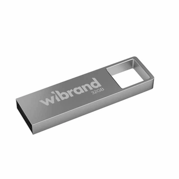 USB флешка Wibrand 32Гб Shark серебро USB 2.0 металл для хранения и переноса данных