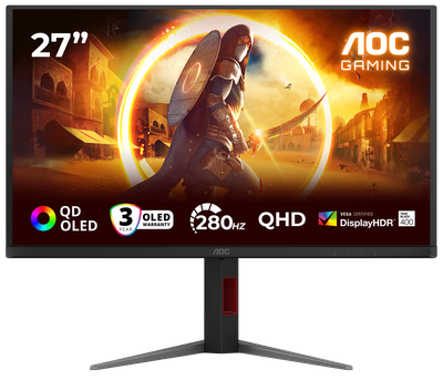 Монітор AOC Q27G4ZD 27" QHD OLED 280 Гц
