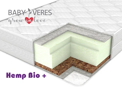 Матрас Baby Veres "Hemp Bio+" 160*80*14 см.