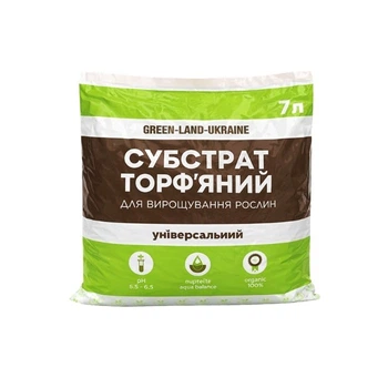 Торф'яний субстрат універсальний GREEN-LAND 7 л (3961)