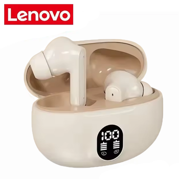 Беспроводные наушники Lenovo S510 TWS Bluetooth, стильные наушники в кейсе с сенсорным управлением Beige