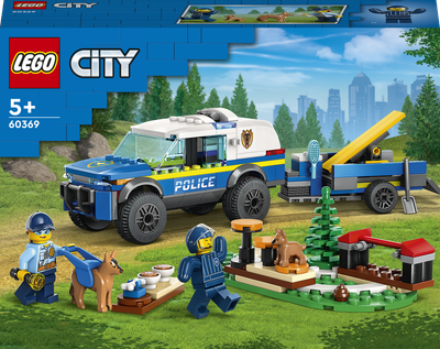 Конструктор LEGO City Мобільний майданчик для дресування поліцейських собак 197 деталей (60369)