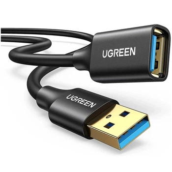 Кабель подовжувач USB/USB 1.5 м UGREEN US129 чорний
