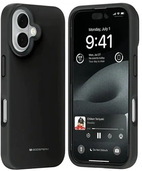 Etui Mercury Pure MagSafe do Apple iPhone 16 Black (8809972603019)