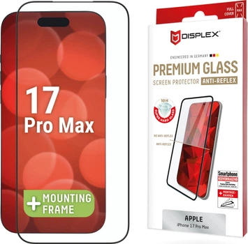 Захисне скло Displex Premium Screen Glass Full Cover Anti-Reflex для Apple iPhone 17 Pro Max Black (4028778126063)