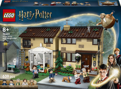 Zestaw klocków LEGO Harry Potter Privet Drive: Wizyta ciotki Marge 639 elementów (76451) 
