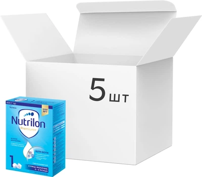 Упаковка сумішей молочних Nutrilon Premium+ 1 600 г х 5 шт (5900852076329)