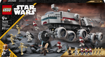 Zestaw klocków LEGO Star Wars Czołg Republiki Juggernaut 813 elementów (75413)