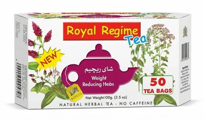 Чай для похудения Royal Regime 50 Tea Bags Weight Loss Reducing Herbs