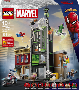 Zestaw klocków LEGO Marvel Spider-Man i Oscorp 808 elementów (76324)