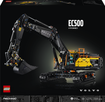 Zestaw klocków LEGO Technic Koparka Volvo EC500 Hybrid 2359 elementów (42215)