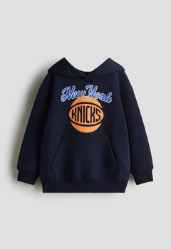 Дитяче тепле худі для хлопчика H&M 134-140 см Темно-синє (26031701D)