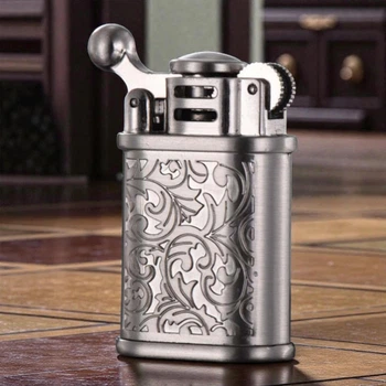 Зажигалка бензинова Dolphin HY762 Antique Silver – фото, отзывы