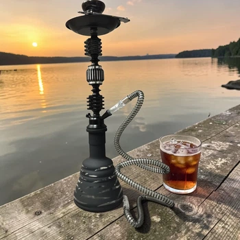 Кальян Hookah Musa Alto black висотою 57 см на 1 персону