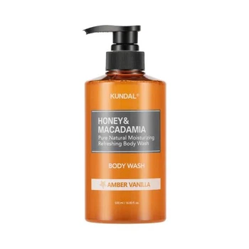 Гель для душа Kundal Honey Macadamia Body Wash Amber Vanilla с ароматом амбры и ванили, 500 мл