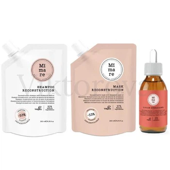 Набор для восстановления волос Mimare: Шампунь Mimare Reconstruction Shampoo 200 мл + Маска Mimare Reconstruction Mask 200 мл + Лосьон против выпадения Mimare Energizing 125 мл