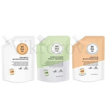 Набір для кучерявого волосся Mimare: Шампунь Mimare Moisturization Shampoo 200 мл + Кондиціонер Mimare Curly Method Conditioner 200 мл + Незмивний догляд Mimare Moisturization Leave-In 200 мл