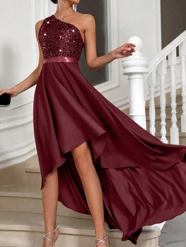 Жіноча сукня SHEIN 904992-5.1 XL бордовий 2000005107238
