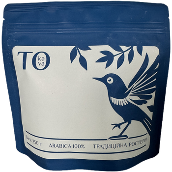Кофе в зернах To Kava 100% Arabica 250 г 100% Арабика