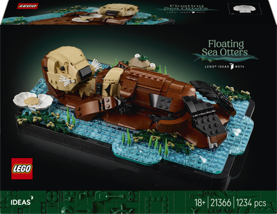 Zestaw klocków LEGO Ideas Pływające wydry 1234 elementy (21366)