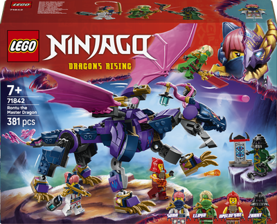 Klocki konstrukcyjne LEGO Ninjago Smoczy mistrz Rontu 381 element (71842)