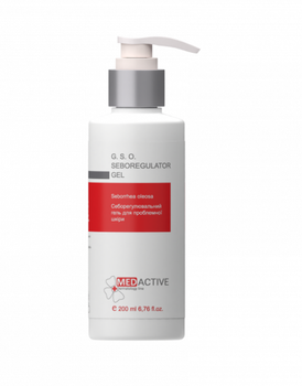 Medactive (Медактив) — Себорегулювальний гель G.S.O. Seboregulator Gel для проблемної та жирної шкіри, 200 мл