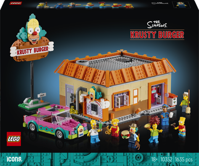 Klocki konstrukcyjne LEGO Icons The Simpsons: Krusty Burger 1635 elementów (10352)