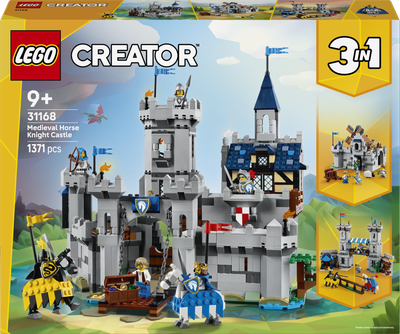 Zestaw klocków LEGO Creator Średniowieczny zamek rycerzy konnych 1371 element (31168)