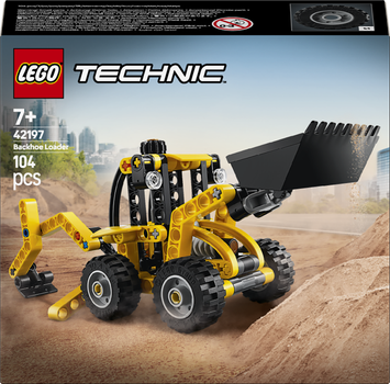 Zestaw klocków LEGO Technic Koparko-ładowarka 104 elementy (42197)